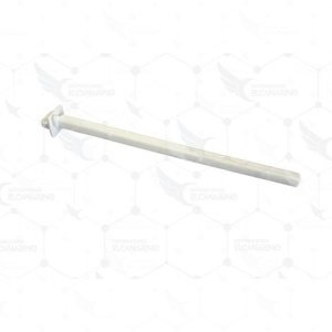 Palo Plástico para Jaulas 22 cm. - Blanco