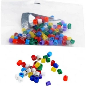 Anillas en plástico multicolor 3mm (100 unidad)