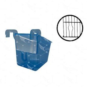 Comedero tapa Azul/Azul ( Jaulas Pedrós Orificio)