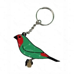 Llavero diamante tricolor Cabeza Roja
