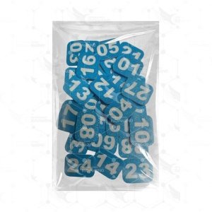 Números para Jaulas (del 1 al 50) - Azul