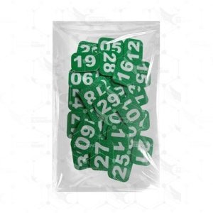 Números para Jaulas (del 1 al 60) - Verde