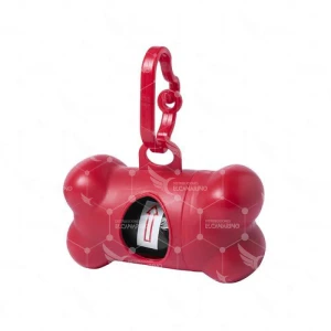 Dispensador de bolsas para perros (Rojo)