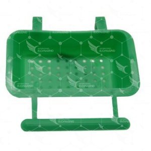 Bizcochera con posadero con agujeros (verde)
