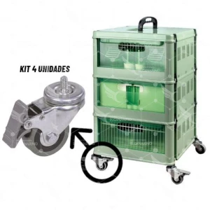 Kit 4 Ruedas para Transportín Tino