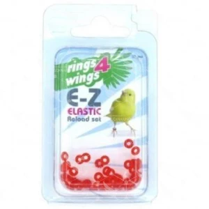 Anilla elástica 3 mm  50 unds - Rojo Rings4Wings