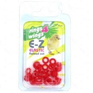 Anilla elástica 4.5 mm  50 unds - Rojo Rings4Wings