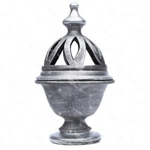 Incensario Copa Labrada Plata