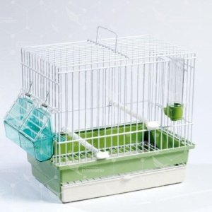 Jaula Cardellina Verde/Blanco STA