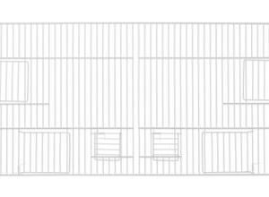 Frontal Italiano para Jaula o Voladera 90 x 40 cm