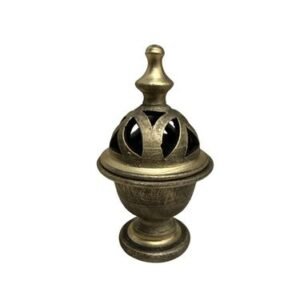 Incensario Copa Labrada Oro Mediana