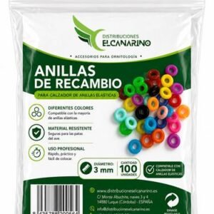 Anillas elásticas de repuesto para calzado 100 ud
