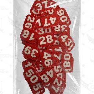 Números para Jaulas (del 1 al 70) - Rojo