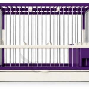 Jaula C-2 Morado/Blanco con Rejilla + Bandeja