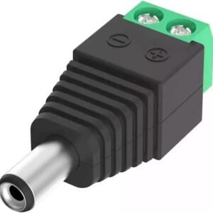 Conector Jack Macho para tiras LED de aviarios
